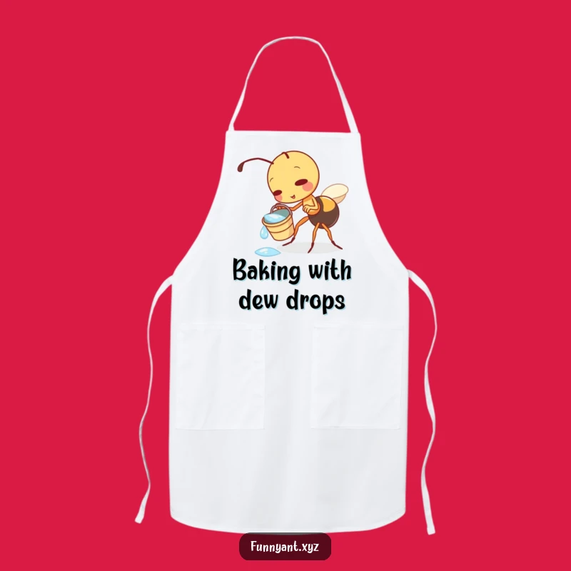 Funny Ant Dewdrop Apron: Playful Kitchen Fun, Practical Funny Gift