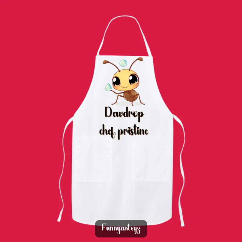 Funny Ant Apron: Kitchen Curiosity with Dewdrop Balance, Perfect Funny Gift for Cooks