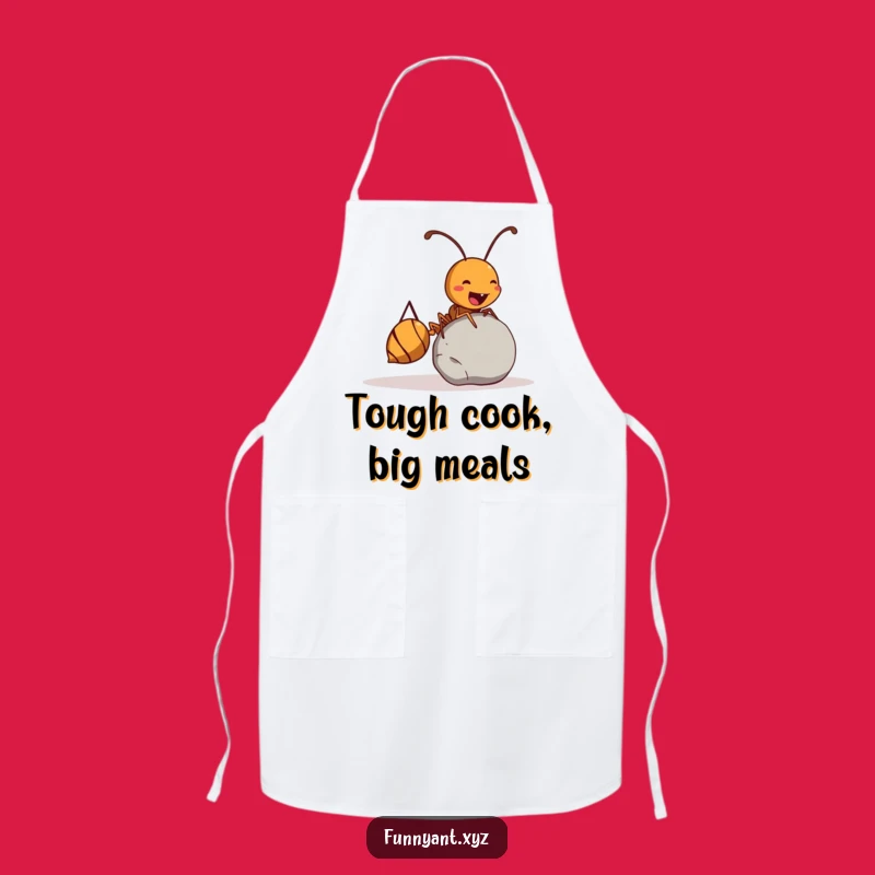 Funny Ant Apron: Kitchen Strength with Pebble Rolling, Perfect Funny Gift for Chefs