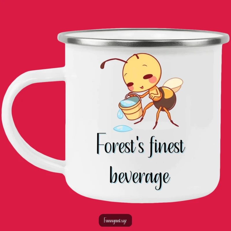 Funny Ant Dewdrop Camping Mug: Playful Adventures, Great Funny Gift