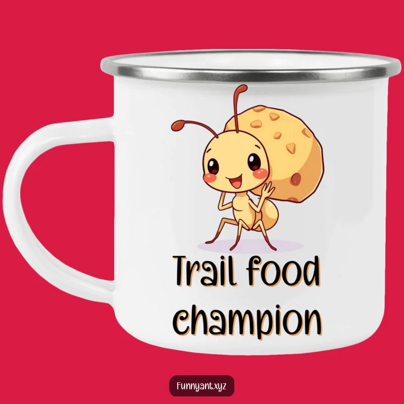Funny Ant Big Crumb Camping Mug: Adventure Strength, Great Funny Gift