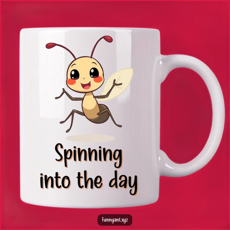 Funny Ant Joyful Spin Mug: Happy Dance, Perfect Funny Gift
