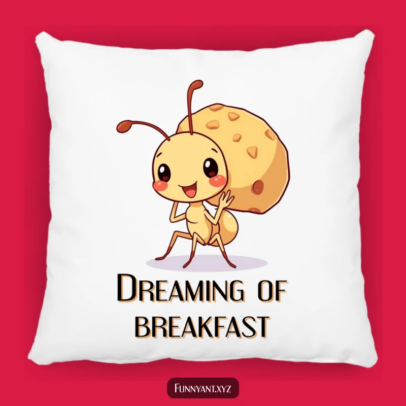 Funny Ant Big Crumb Pillow: Comfy Support, Adorable Funny Gift