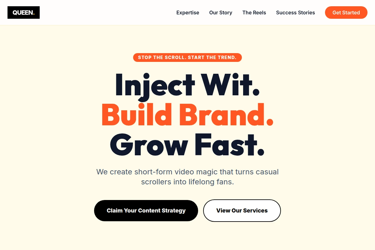 Queen Short Form Video Agency