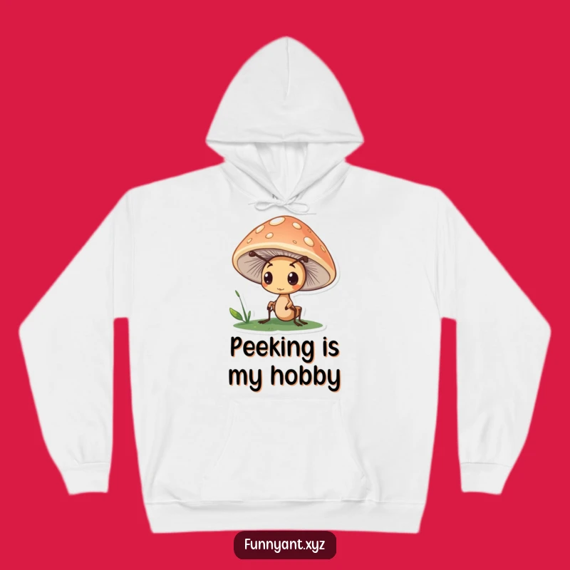 Funny Ant Mushroom Hoodie: Cozy Curiosity, Excellent Funny Gift