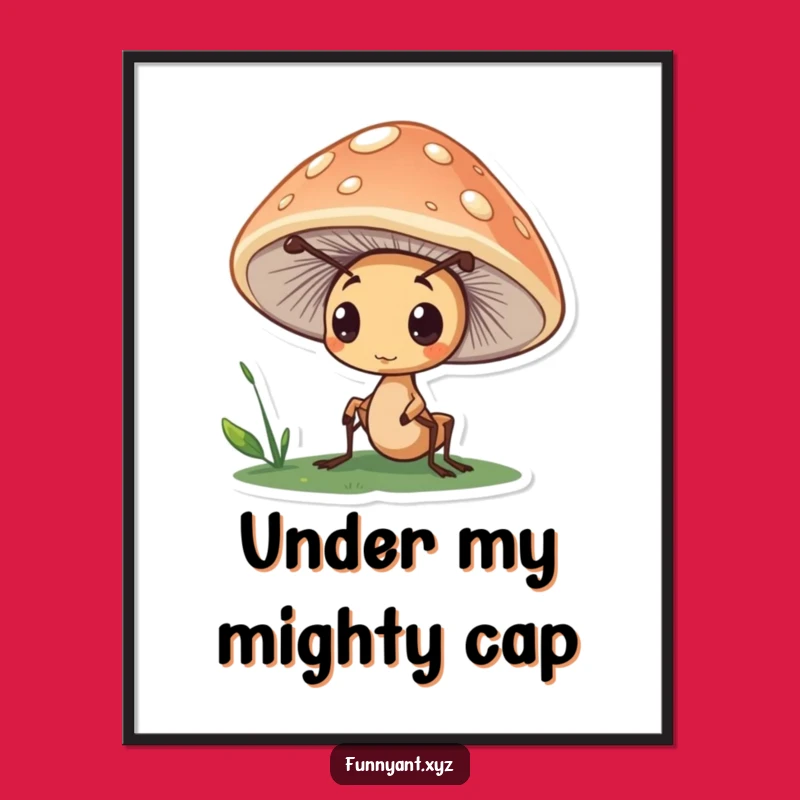 Free Printable Wall Art: Funny Ant Peeking, Hilarious Downloadable Decor Gift!