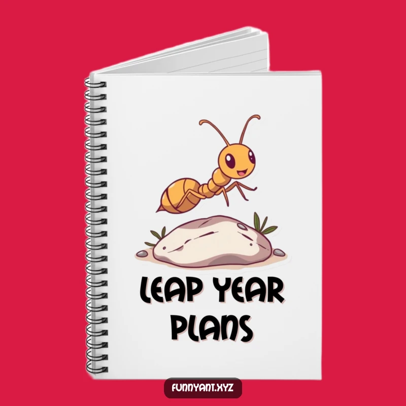 Funny Ant Leaping Pebble Notebook: Jot down ideas with a smile, a funny gift.