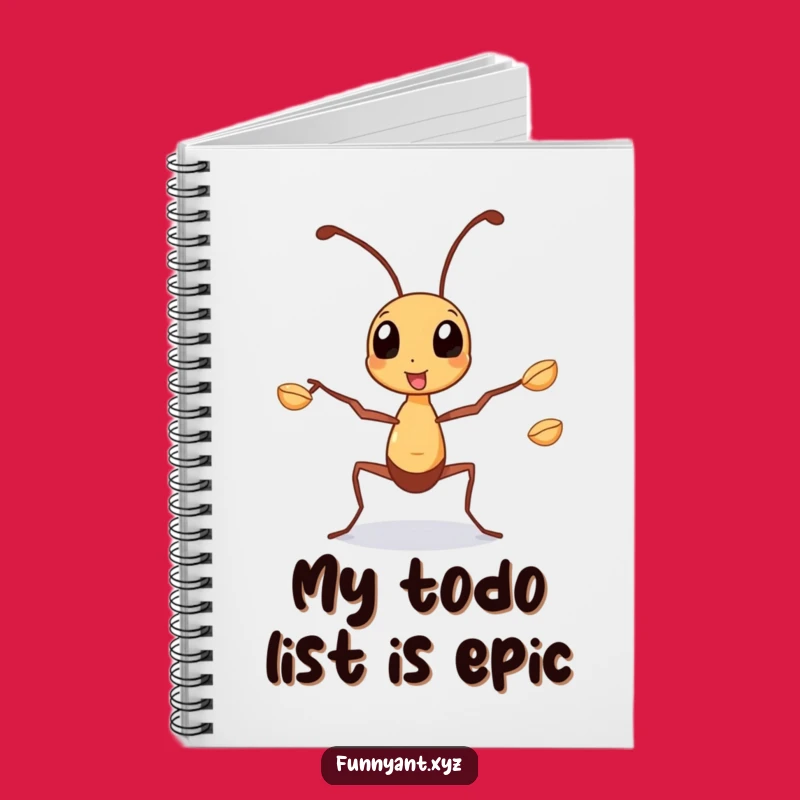 Funny Juggling Ant Notebook: Busy Journal, Multitasking Ideas, Thoughtful Funny Gift