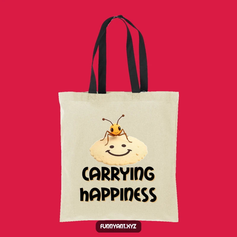 Funny Tote Bag: Ant Artist Sand Drawing, Carry Your Humor