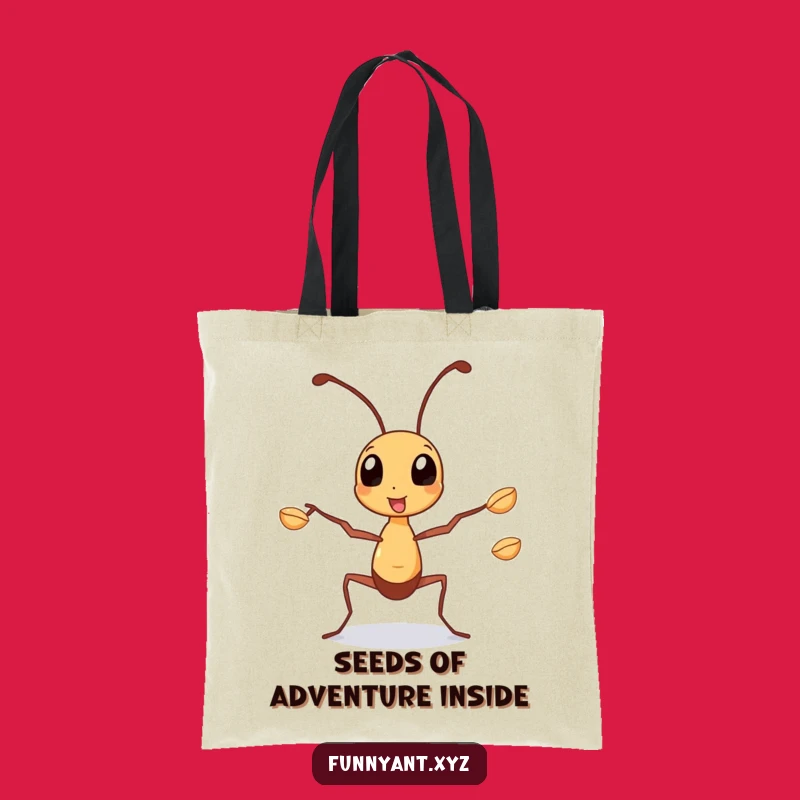 Funny Juggling Ant Tote Bag: Busy Bag, Multitasking Accessory, Practical Funny Gift